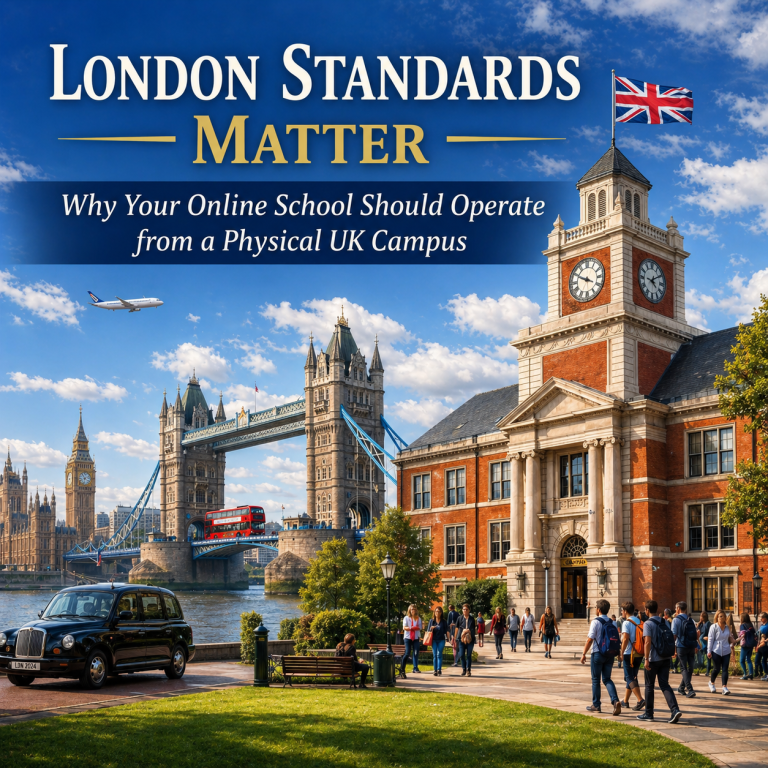London Standards Matter: Why Your Online School Should Operate from a Physical UK Campus