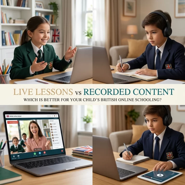 Live Lessons vs Recorded Content: Which Is Better For Your Child’s British Online Schooling?